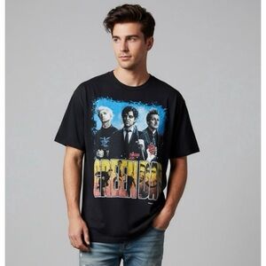 Green Day VTG Graphic Logo Short Sleeve Crew Neck Unisex Punk Band Tee Shirt